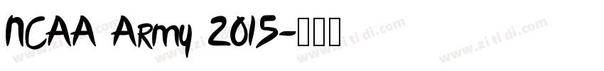 NCAA Army 2015字体转换